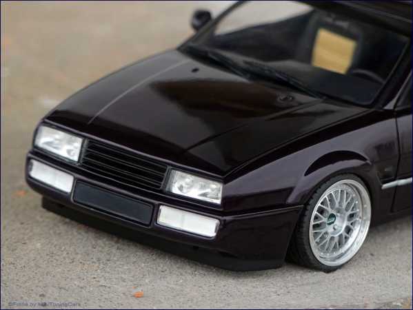 1:18 VW Corrado VR6 "Dark Burgundy" + BBS Alufelgen